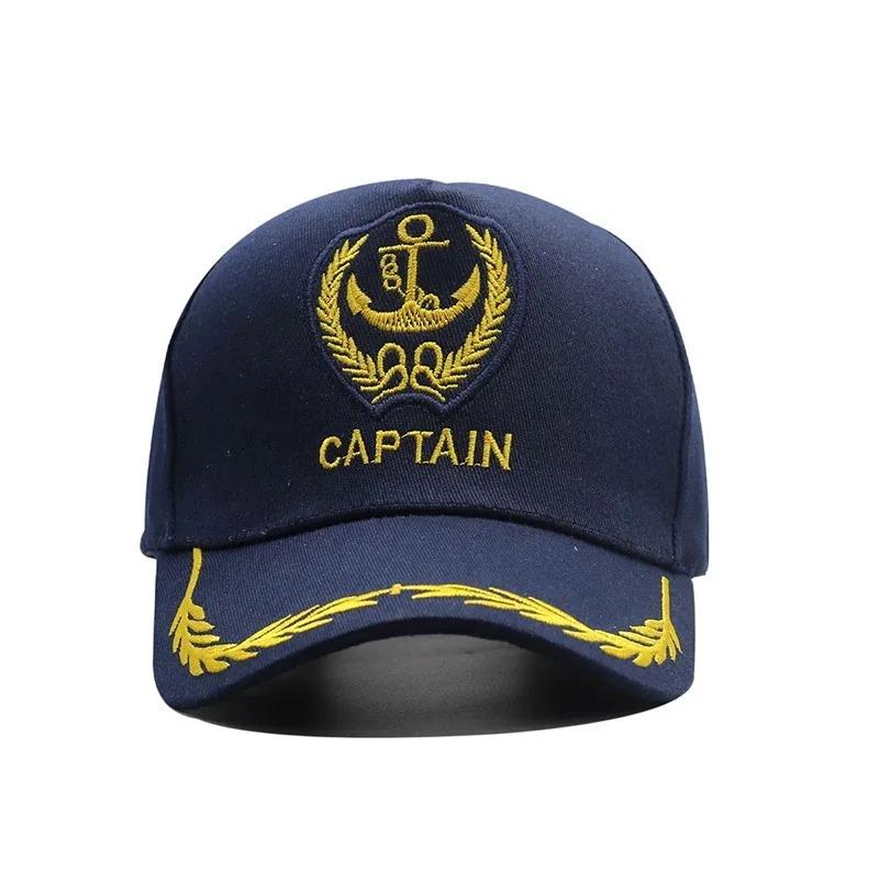 Hot Sale Adult Yacht Military Cap Sailor Captain Costume Baseball Hat Cotton Admiral Baseball Caps Captains Hat