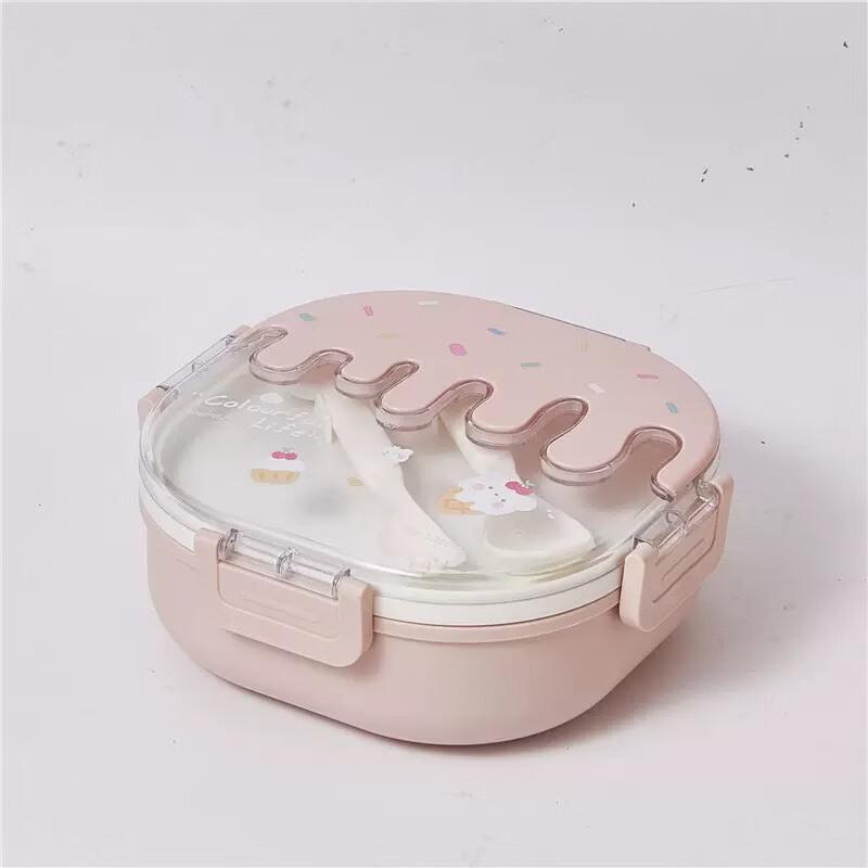 Cute Ice Cream Cartoon Lunch Box