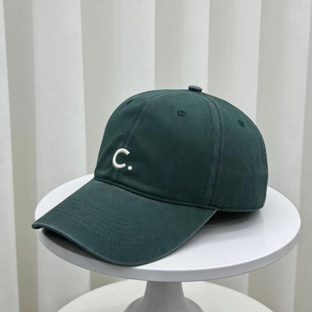 Casual simple embroidery letter C baseball cap children spring and summer new couple cap versatile and small face