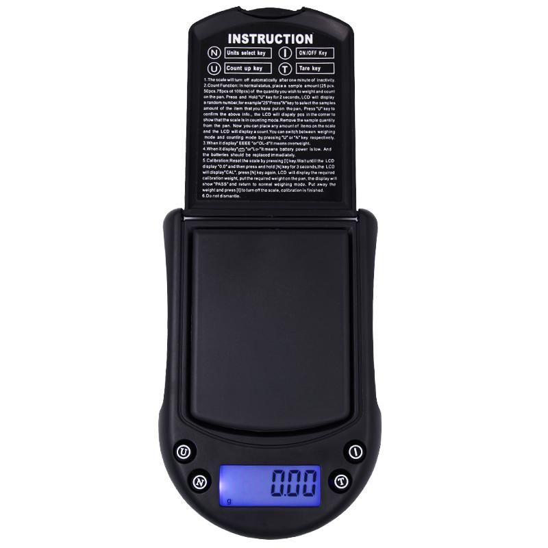 

200g 0.01g Mini Pocket Scale Digital Scale Electronic Weighing Scale Diamond Gold Jewelry Weight Kitchen Scale g/tl/ct/oz Unit чёрный