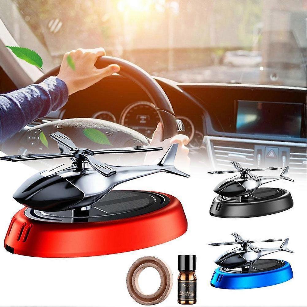 Car Air Freshener, Airplane Ornaments, Solar-Powered Rotatable Airplane