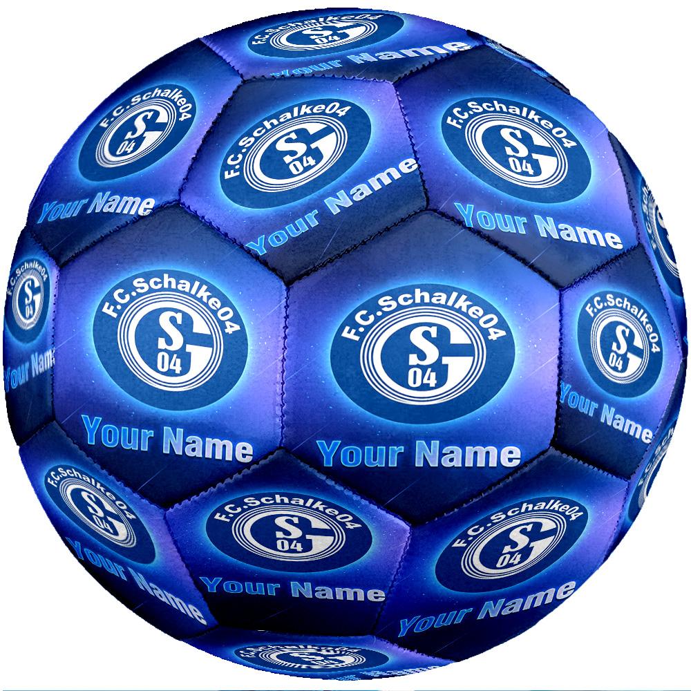 Schalke 04 FC Moda Taglia 5 Pallone da Calcio Resistente all'Usura Antiscivolo Per Allenamento Sportivo Uso Ricreativo
