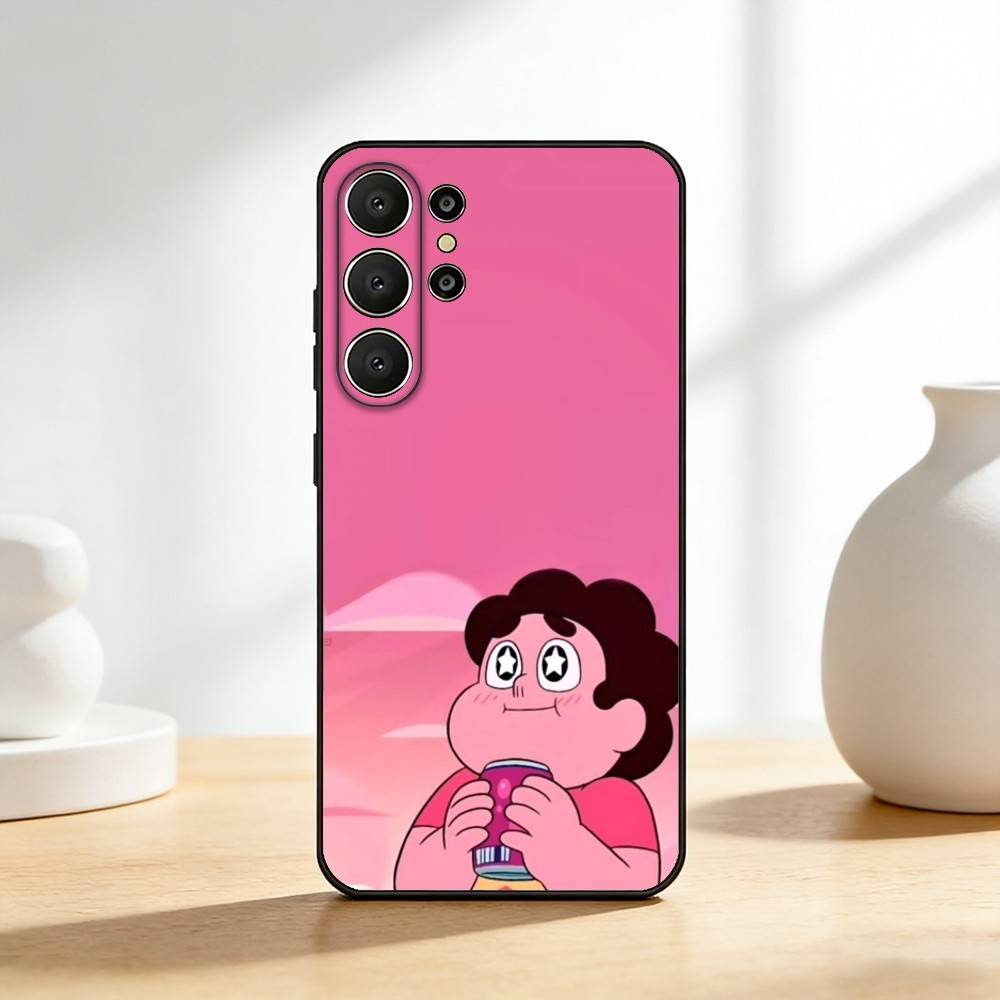 Cartoon Warm S-Steven U-Universe Phone Case For Samsung S26,S25,S24,S21,S22,S23,S30,Ultra,S20,FE,Lite,10,9,Black Cover Samsung S30Ultra5G