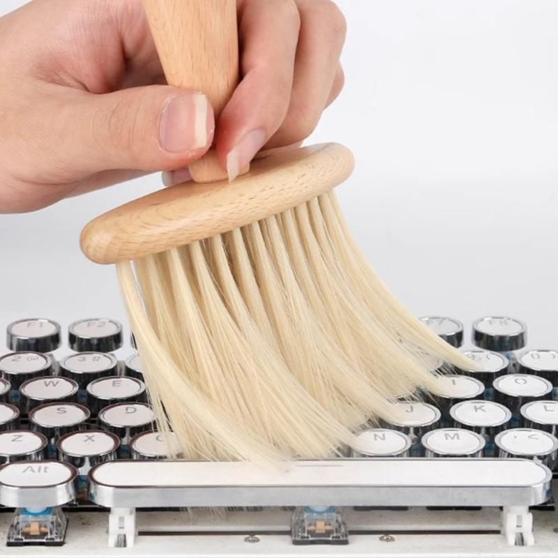 Ergonomic Wood Instrument Cleaner NonStatic Design For Delicate Piano Key And Synthesizers Keyboard Cleaning Brush