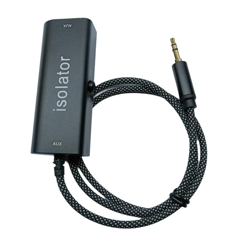 

3.5mm Sound Cable Anti Interferences Ground Looping Noise Filter Isolator Eliminate Cancelling for Home Stereo Car Sound 1