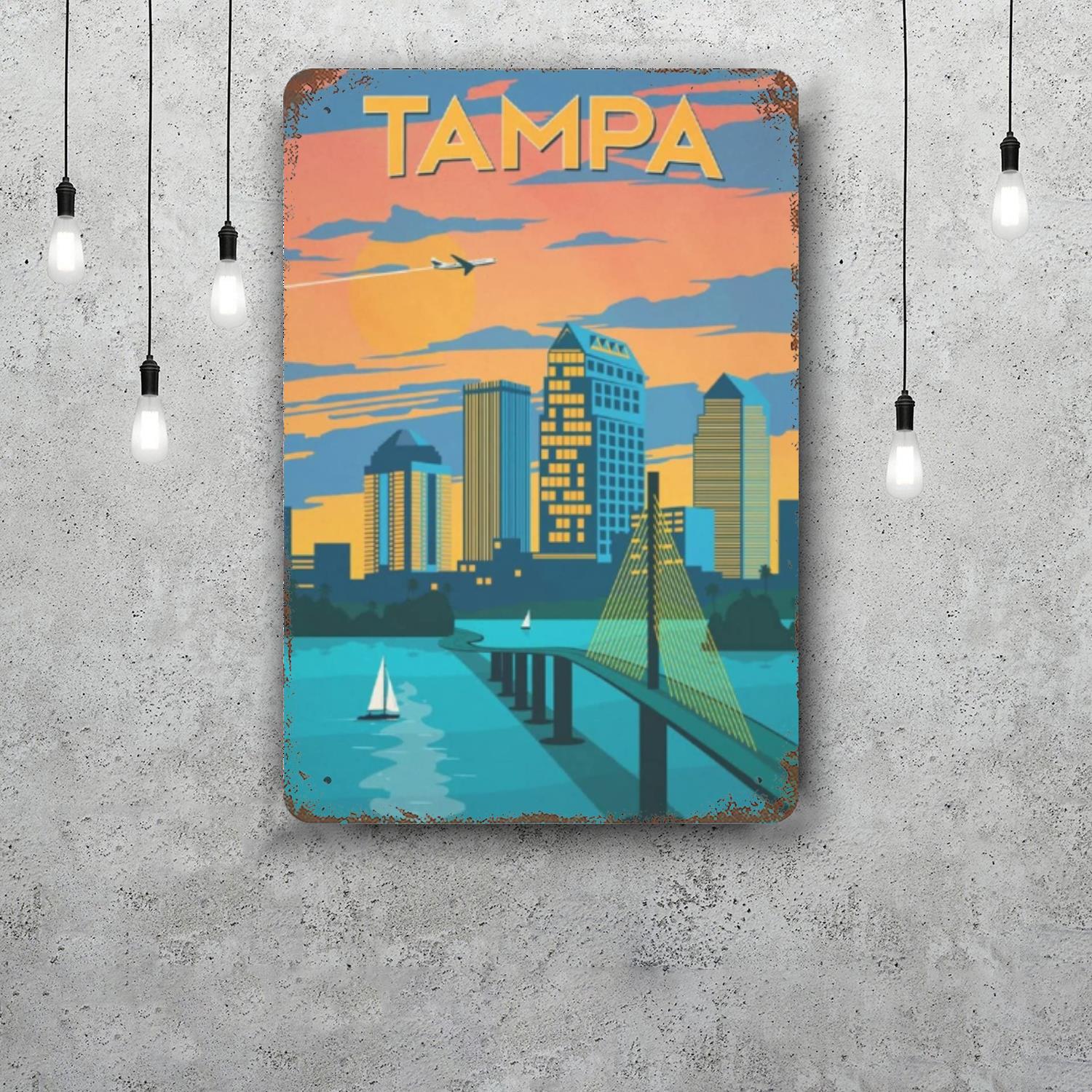 

bay bridge landmark Funny Bar Metal Sign Retro Plaque Vintage Sign Alcohol Drinker Pub Club Man Cave Kitchen 20x30cm（7.8x11.8inch）