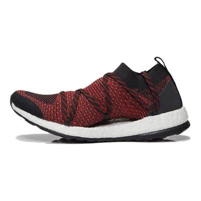 Tênis de Corrida Respirável Pureboost X de Cano Baixo Feminino Preto Vermelho AQ3709