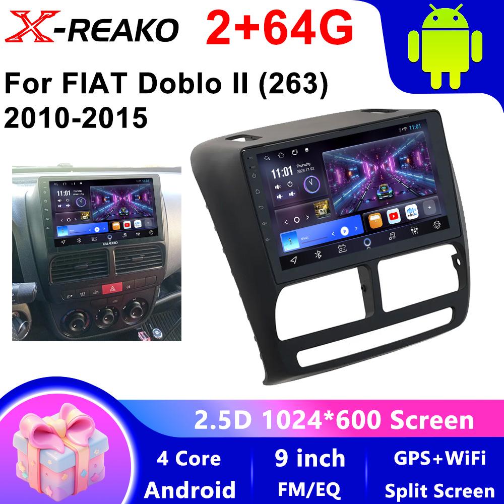 Android 13 Car Radio GPS Navigation For FIAT Doblo Opel Combo Tour 2010 2011 2012 - 2015 2018 Stereo Video Player Carplay Auto