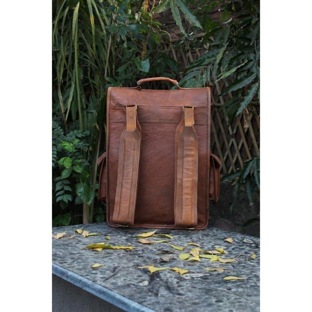 Kožený batoh na notebook pro muže a ženy, Cestovní batoh, Turistický batoh, Studentský batoh, Batoh na batoh Vánoční dárek