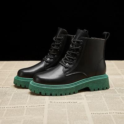 Martin Boots New Fashion Women Casual Short Boots Ins Trend Leather Boots Walking Boots