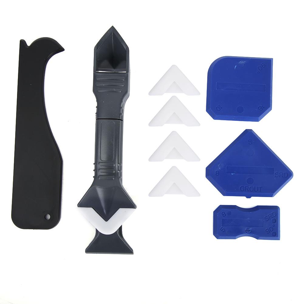 

10PCS Caulk Tools Kit Silicone Sealant Remover Shovel Glass Cement Caulking Scraper