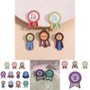 Creative Colorful Cartoon Medal Alloy Brooch Cute Animal And Letter Design Pins