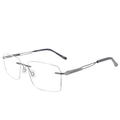 RSINC RimLess Frame/eyeglass/ Metal & Plastic For Men And Women, Titex Gun Grey 224810 54-18-140 | IB 21 | N1 Titex Gun Grey 224803 | IB 21