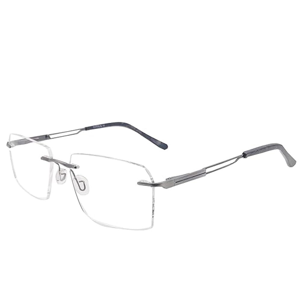 

RSINC RimLess frame/eyeglass/ Metal & Plastic For Men And Women, Titex Gun Grey 224810 54-18-140 | IB 21 | N1 Titex Gun Grey 224803 | IB 21