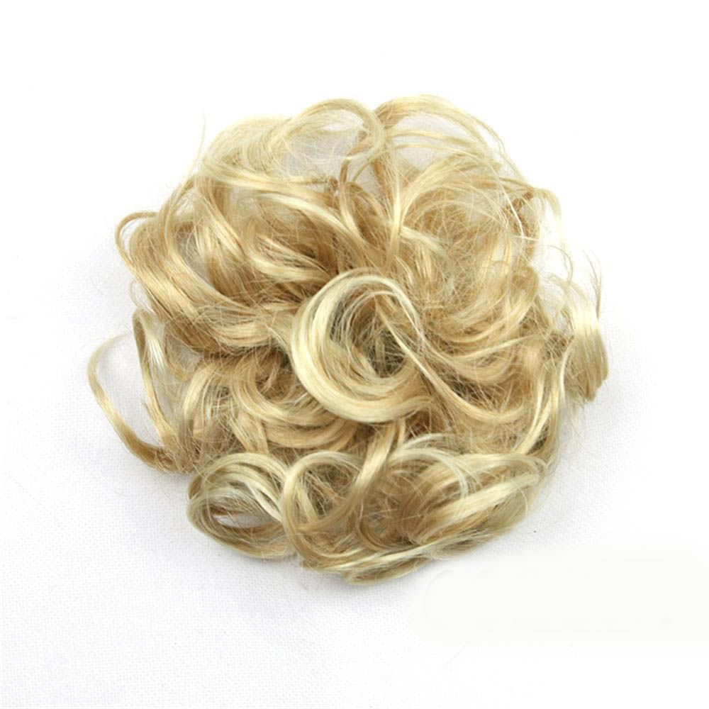 

Hair Pieces Hairdressing Hairband Curly Messy Chignon Hair Bun Hair Extension Curly Scrunchie 12
