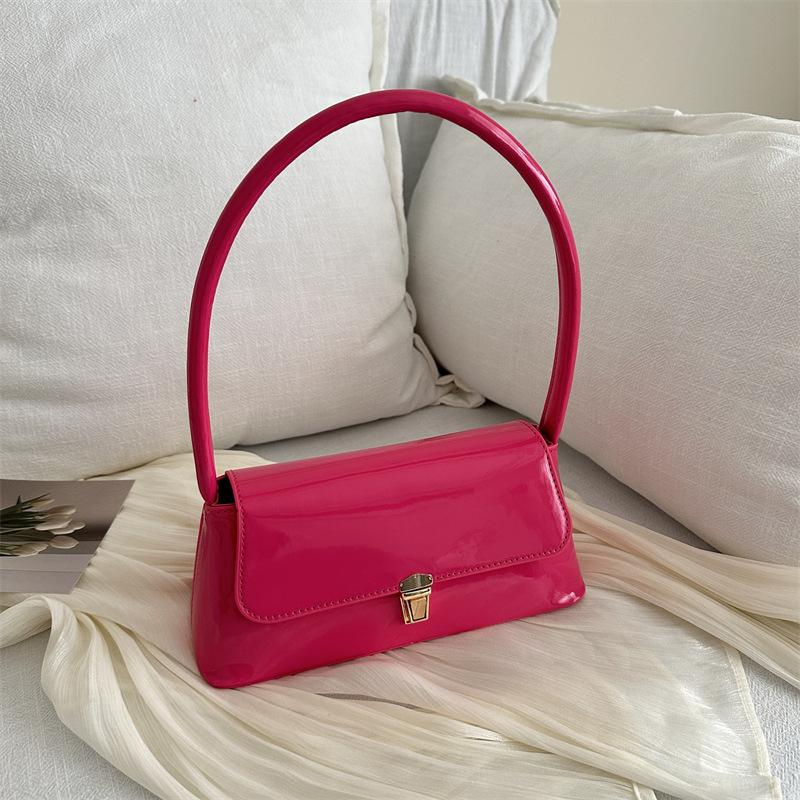 

Багетна сумка в стилі ретро жіноча сумка 2024 популярна нова модна корейська версія сумки через плече модна сумочка сумка під пахвами троянди рожеві кольору