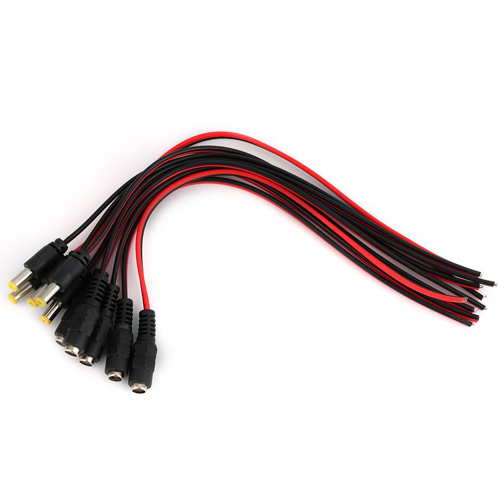 Convenient and Versatile Male Female DC Power Supply Connector Cable Pack of 10