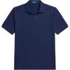 Polo Solid Color Polo Collar Short Sleeve Polo Shirt Men Tops Blue 710941449-001