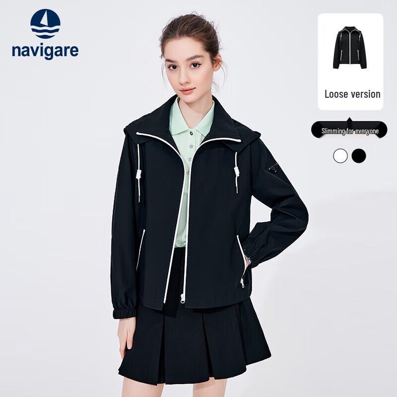 Navigare Women s Casual Hooded Short Jacket M