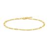 Gold Philia Curve Chain 925 Silver Bracelet B063-02G.