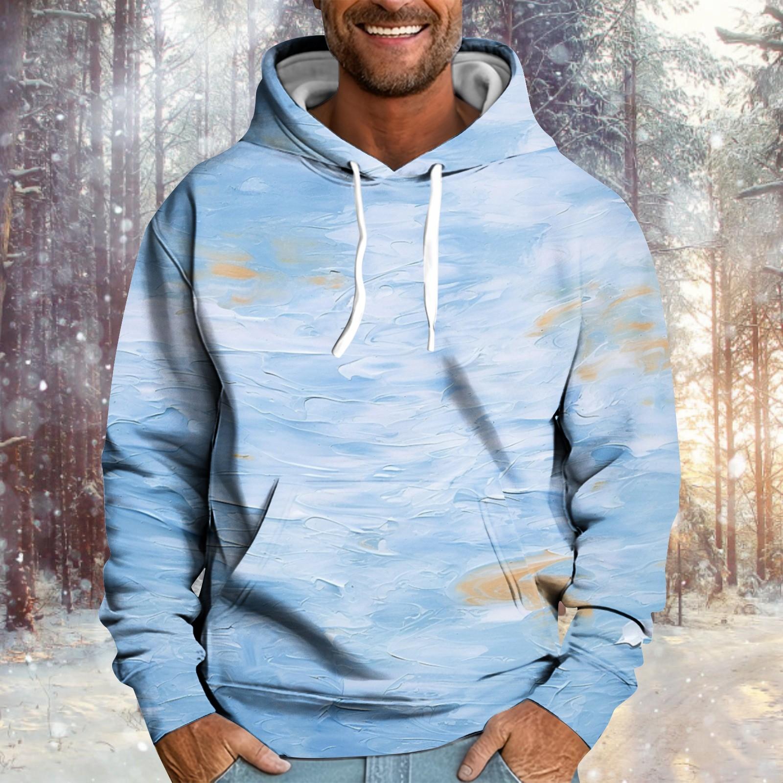 Мужское и женское плюшевое теплое пальто с длинными рукавами и капюшоном — фото 8