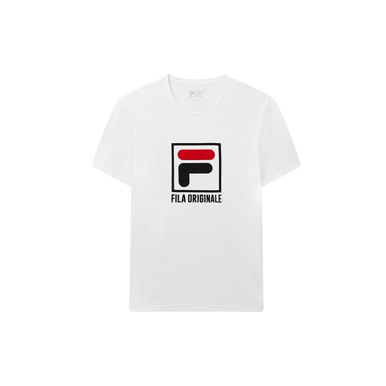 FILA Футболки Мужские Белые С круглым вырезом Умеренный Прямой крой F51M038106FWT XXL