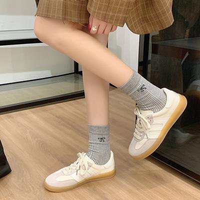 Retro platform Alman antrenman ayakkabıları kadın 2025 yeni moda çok yönlü rahat açık renk uyumlu günlük spor Forrest Gump ayakkabıları