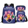 Set da Scuola a Tre Pezzi Huntrix Kpop Witch Hunters K-Pop Studente, Zaino Borsa Astuccio