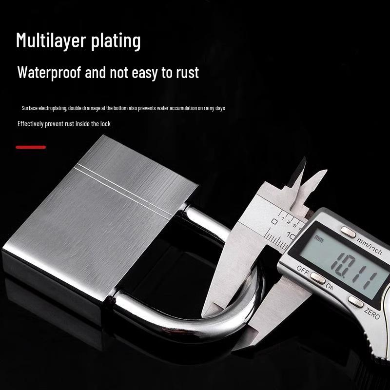 Univerzální vodotěsný nerezový visací zámek proti krádeži - Nástroj pro zámečníky odolný proti vypáčení pro brány a koleje