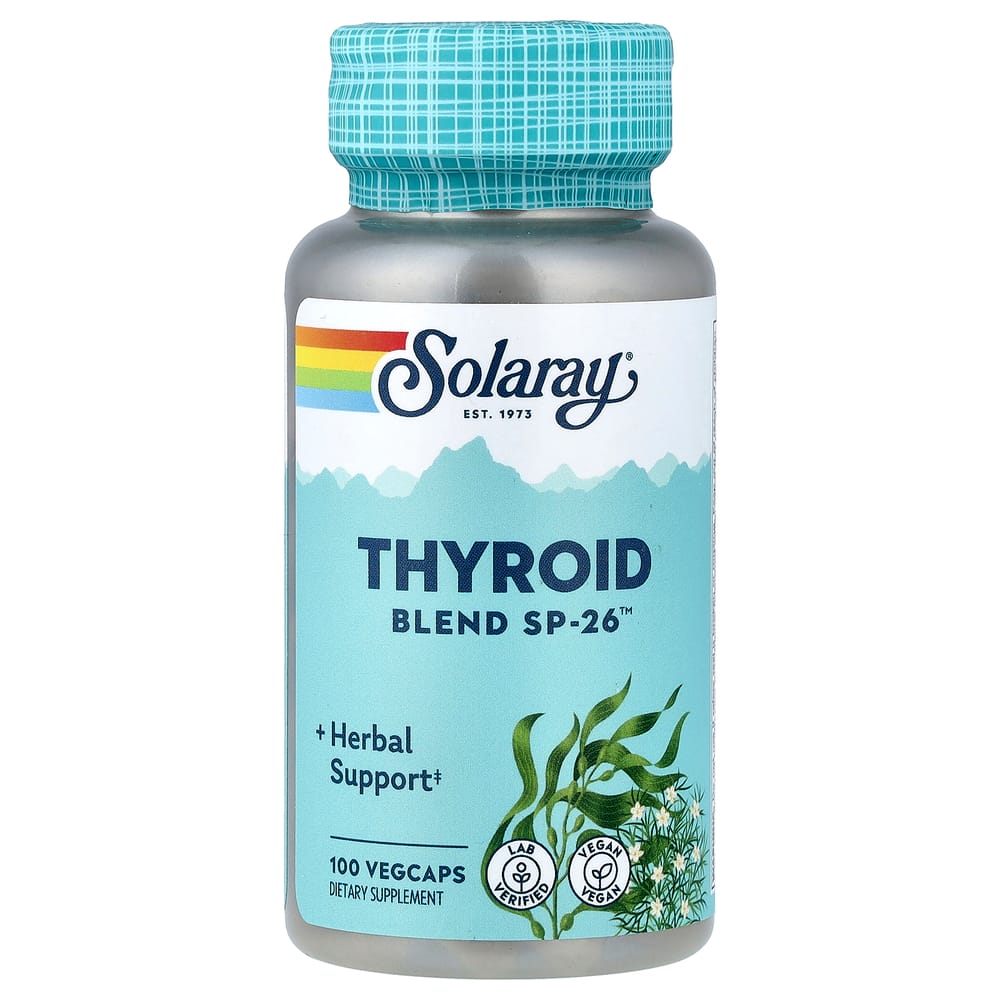 

Solaray Thyroid Blend SP-26 Veggie Capsules, 100 Counts