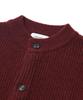 BEAT&SLNC Morrow Crewneck Cardigan (Burgundy)