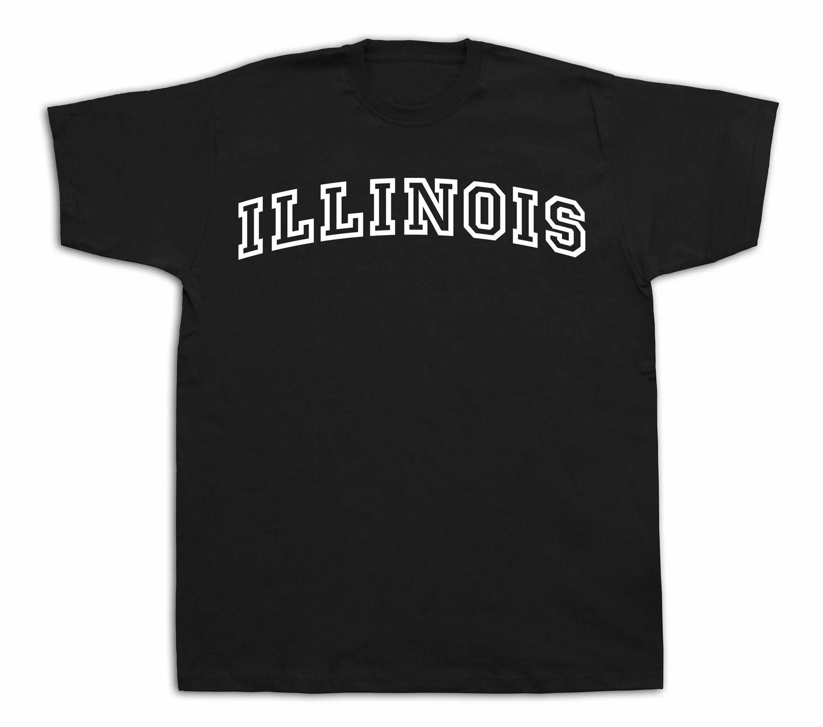 Illinois Land of Lincoln Prairie State IL Tshirt Cloth Tee knows Sport champion XL