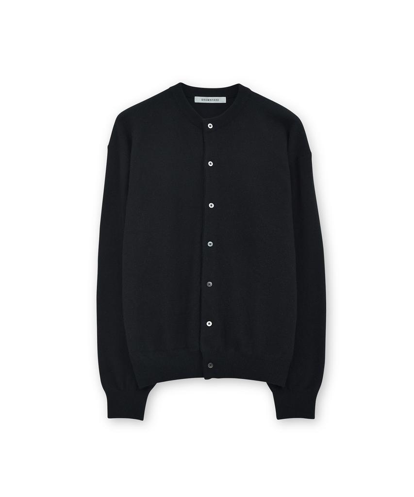 Brownyard Round Cardigan, Black