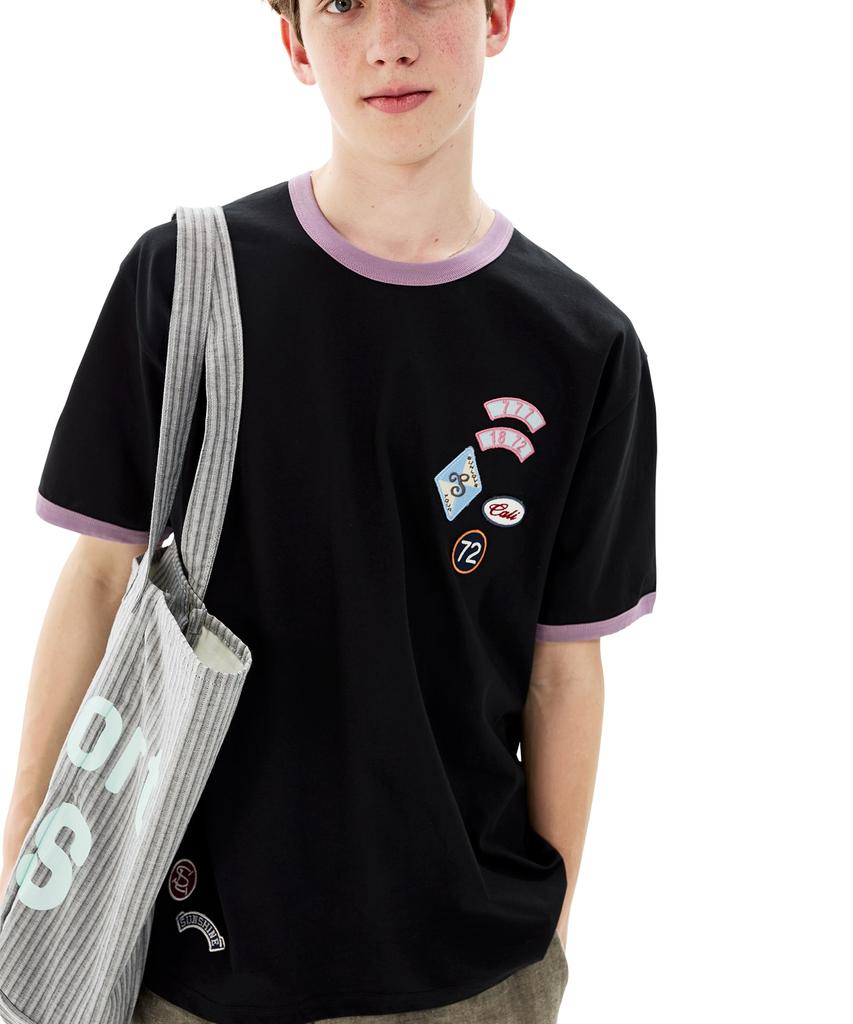 Sseonleobeutueo Multi Patch Ringer Tee Orange