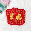 Pet Vest Chinese Character Printing Fashion Red Color Puppy Dog New Year Costume Pet Clothes