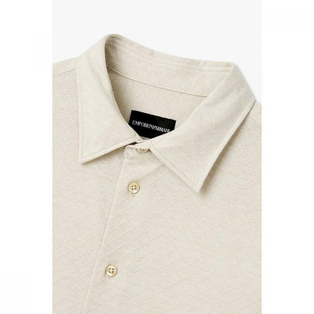 Emporio Armani Men S Diamond Pattern Cotton Shirt A516104012