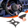 Soft Carbon Fiber Steering Wheel Button Trim Sticker For Alfa Romeo 159 2009-10
