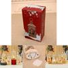 Christmas Crystal Music Box With Snowman Scene For Festive Tabletop Ornament