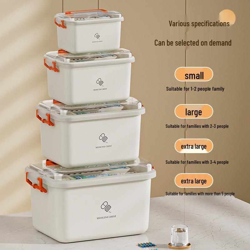 Portable Large-Capacity Family First Aid Medicine Storage Box