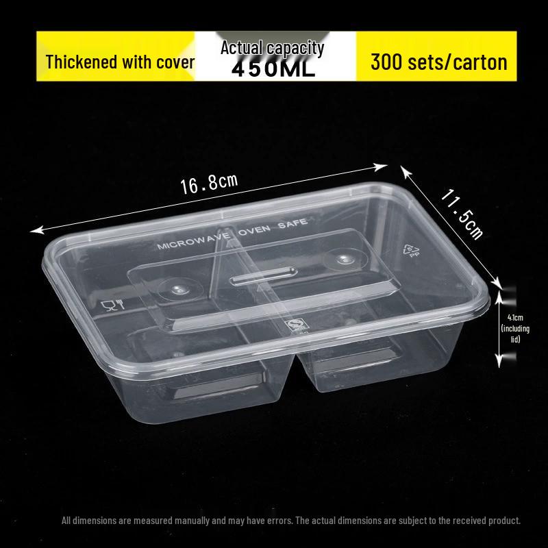 Yujia Disposable Thickened Transparent Takeaway Food Containers with Lids