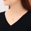 ESTELLE June Birthstone Akoya Pearl Necklace In 10K Yellow Gold with Drop Design (0452-4827-0019-0000)