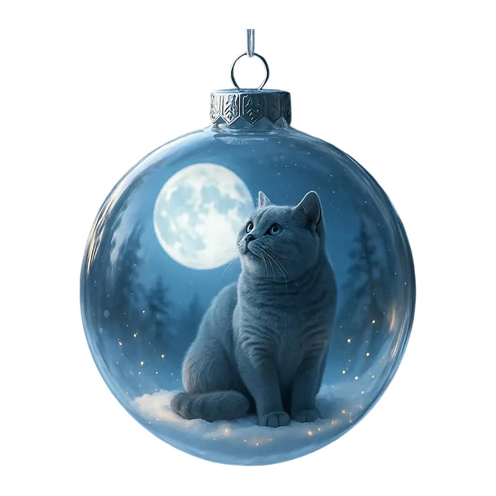 Cute Christmas Ball Ornament Themed Christmas Tree Decoration Hanging Ornament