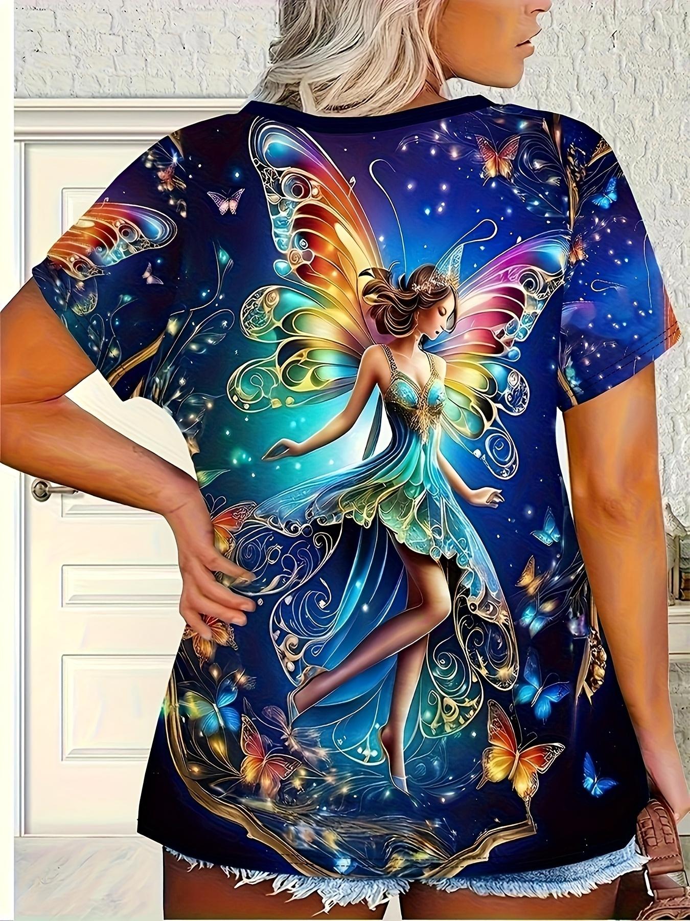 

Plus Size. Comfortable Casual Elegant Vacation Style 3D Print Pattern Plus Size Women s Round Neck Short Sleeve T-Shirt XS дубильная кора