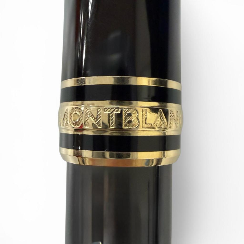 Excellent MONTBLANC fountain pen Meisterstück Classic black 14K mens Used