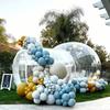 Tenda Gonfiabile a Bolla Cupola Trasparente a 360° Glamping con Soffiatore Silenzioso Gonfiaggio Rapido Certificato CE Magazzino UE per Matrimonio Festa Campeggio