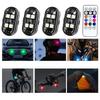 4PCS Wireless Remote Control Lights for Night Riding on Cars and Motorcycles Multi Mode Flashing Safety Lights