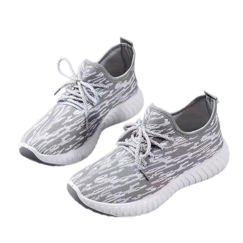 Flying woven sneakers casual coconut shoes soft-soled breathable running shoes