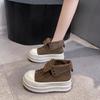 Fashion Women's Platform Sneakers Casual Outdoor Versatile Sneakers Flip Design High Top Boots Fashion Lace Up Shoes for Women Footwear