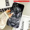 2DFlat Blue-Eyed Tiger Portrait Phone Case All Inclusive Film Hard iPhone Case, Compatible with iPhone 18 Pro Max 17 16 15 14 13 12 11