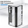 Z Fold 8 Phone Case 7/6 Dual Hinge Pen Slot With Electroplate Transparent Full Body Protective Cover